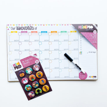Organized Family - horizontal monthly calendar